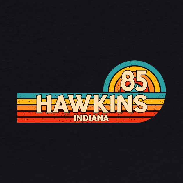 Hawkins Indiana 85 Retro Vintage by PorcupineTees